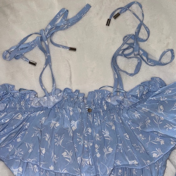 Skylar + Madison floral long sleeve romper sz S - Picture 3 of 5